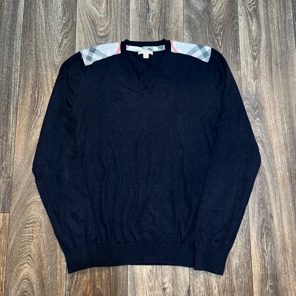 HOT V Neck Sweater Burberry Brit Cashmere Sweater V Neck